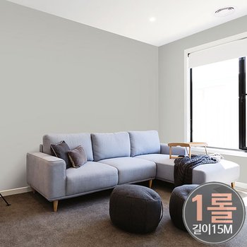 [1롤] GP-11140 연그레이 단색 포인트벽지(50cmx15M)