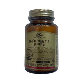 솔가 마그네슘 위드 비타민 B6 555.55mg x 100캡슐 x3SET(LC) (S51626244)