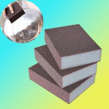 매직 TFSY6465 사포 수세미 10P 찌든때 기름때 불판 후라이팬때 제거빼빠 연마 철수 샌딩 녹제거