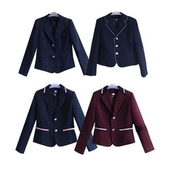 [JHP9SOQ4_51IB]4버튼 여자 중학교교복 그레이 여자교복 (29005755A)