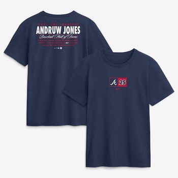 [해외] 1255929 나이키 MLB Andruw Jones 애틀랜타 브레이브스 2026 Hall of Fame Stats Navy