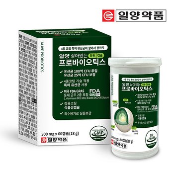 일양약품 살아있는 프로바이오틱스 장용캡슐 유산균 180캡슐 6개월