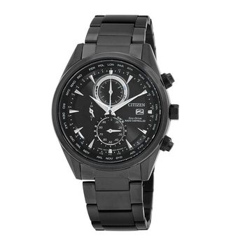 시티즌 Perpetual Alarm 월드 타임 크로노그래프 GMT 블랙 다이얼 남성 시계 AT8265-81E 835473