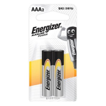 에너자이저 건전지 알카라인 파워 AAA 2개입_JS