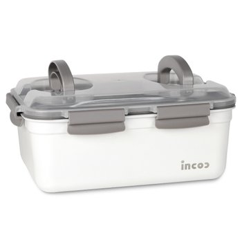 인콕 스텐밀폐용기 김치통 스텐콕 크림 직사각 핸디 1호 5,500ml