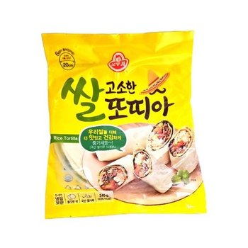 (냉장)오뚜기 고소한쌀또띠아240g 고소한쌀또띠아 또띠아