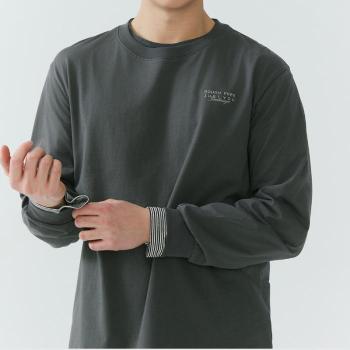 잠뱅이 HC09 남성 전사 프린트 크루넥 긴팔 티셔츠  AQ1WTL205 CH (S46106605)