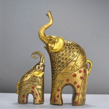 소품 인테리어 캐주얼 황금 코끼리 필수템 세트 장식