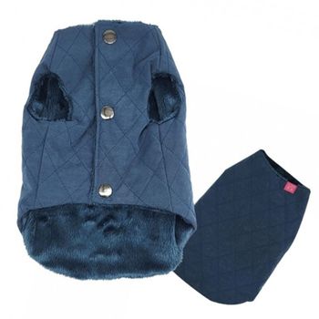 강아지겨울옷 FO05ZM39 패딩조끼 1P 네이비 반려견 외투 패딩