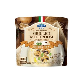 고품질 폰타나 피에몬테 그릴드 머쉬룸 크림 수프 180g (WCBC498)