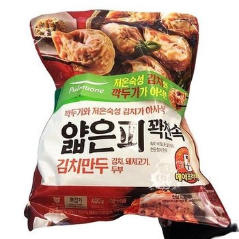 풀무원 얇은피 꽉찬속 김치만두 400g x 2 b40419