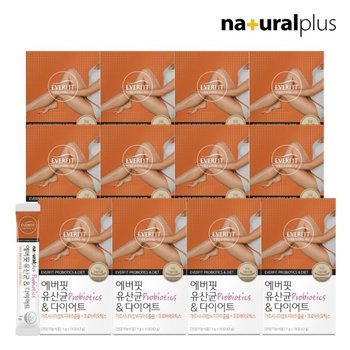에버핏 유산균 앤 다이어트 14포 12박스 24주분 / 모유유래 유산균 가르시니아