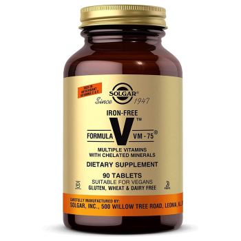 [해외] 솔가 철분없음 종합 멀티비타민 VM-75 90타블렛 SLG224