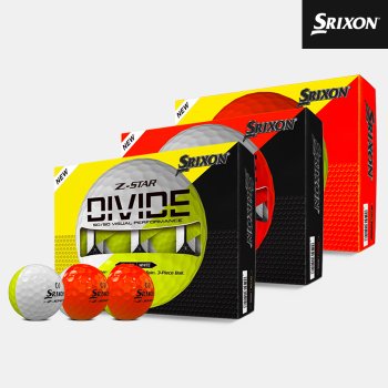 2025 스릭슨 Z스타9 디바이드 반반 골프볼[남여공용][3COLORS][3피스 12알]