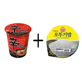컵라면 볶음밥 세트 신라면 소컵 오뚜기밥 간편요리 매운컵라면 신라면소컵 신라면미니컵