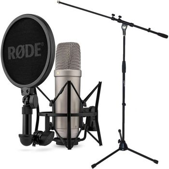 [해외] 독일 로데 마이크 방송용 Rode NT1 5th Generation XLR USB Studio Microphone Keepdrum MS106 B