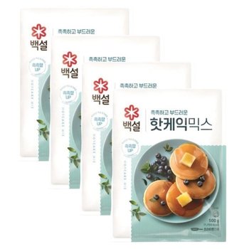 백설 핫케익믹스 500g 4개