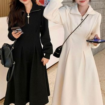 원피스 JCXU8396 카라 캐주얼 A라인 봄 필수템 프릴 가을 하객