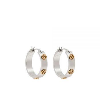 TORY BURCH 토라버치 MILLER STUD HOOP EARRINGS (65094-024) (밀러 스터드 후프 이어링)