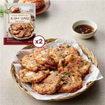 [국순당 백세주마을] 바삭하게 구운 한입 오징어김치전 2팩
