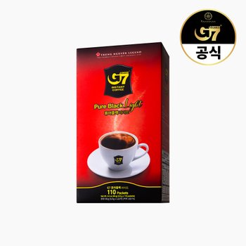 G7 퓨어블랙 라이트 110개입 / 베트남 블랙 다크 아메리카노