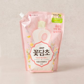 꽃담초 섬유유연제 1.6L(연꽃&유칼립투스) (온)