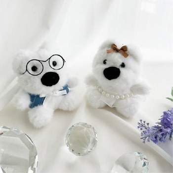 유행공감 웨딩곰돌이 신랑 신부 어린이집생일선물 판촉용품 생활용품 가방 인형 유치원생일