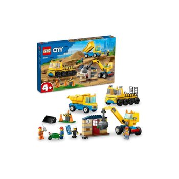 [해외] 레고(LEGO) 시티 트럭과 철구 크레인 장난감 4-6세 남녀 어린이 생일 선물 블록 교육용 60391