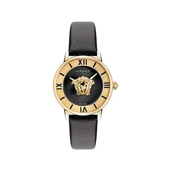 [해외] 독일 베르사체 남성 가죽시계 Versace 워치 VE2R00122 블랙 스트랩. 1344098