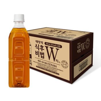 [오늘출발] [공식][추가적립]W차 식후비법 무라벨 500PET 24입