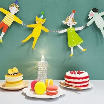 [VCMQ17T2]이벤드 생일축하 벽장식 생일용품 띠 가랜드