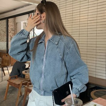 네임드 데님 항공 긴팔 점퍼