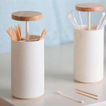 원터치 UI776425 면봉통 면봉보관함 이쑤시개보관