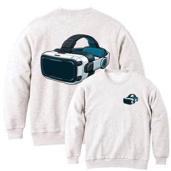 맨투맨앞뒤 게임 VR헤드셋 리얼 아트 AI 그림 남녀공용 전사이즈
