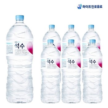 화이트진로 석수 2L x 6개 생수2리터 미네랄워터 생수배달 물 먹는샘물
