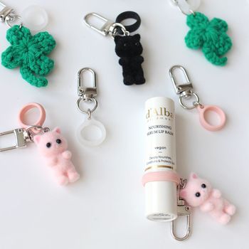 늘이랑 립밤 립스틱 틴트 키링 홀더 케이스 고리 립 토끼키링