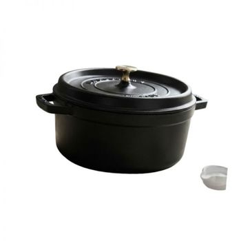 STAUB 원형 꼬꼬떼 냄비 24cm 블랙 (3.8L) (1102425)