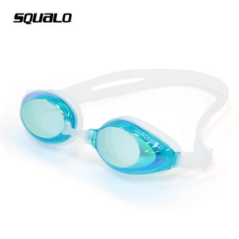 SQUALO 프리미엄 김서림 방지형 미러 수경 물안경 MM-7600 스카이블루