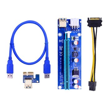 KLcom 채굴용 라이저카드 PCI-E 1x to 16x VER 009S