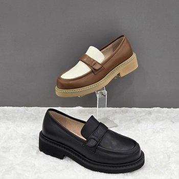 여성 경량 블록 로퍼 X2HF42GD13 CAMEL BLACK 3DC_JJ