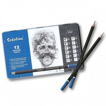 티티 스케치용 미술연필세트 12본(8B-2H) 드로잉 티티
