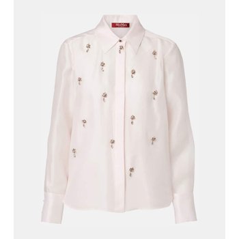 [해외] 막스마라 Agi 크리스 임벨리시드 실크 셔츠 P01124007