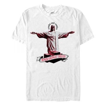 [해외] Crooks  Castles 남성용 크룩스 앤드 캐슬스 명예는 도둑들 그래픽 티셔츠 7999096