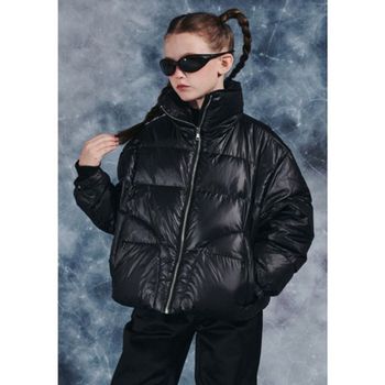 (블루테일)*AZH4JP01BK 블랙 크롭 하이넥 다운 점퍼[35571552]