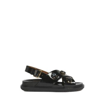 마르니 crisscross crystal ovine leather sandals 10997831631112 TP723042463