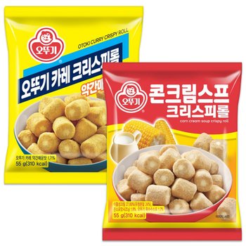 오뚜기 2종 크리스피롤 콘크림스프55g+카레 약간매운맛55g