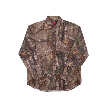 슈프림 리얼트리 카모 플란넬 셔츠 우드바인