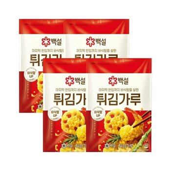 백설 튀김가루 1kg x4개