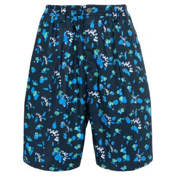 마르니 Dripping abstract 프린트 deck 숏s PUMU0049M5UTC328