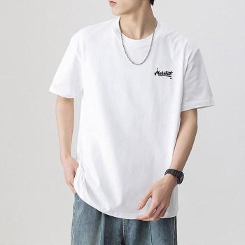 [라일리] Rly 남자 영문 레터링 포인트 100 순면 라운드 캐 (38150936)